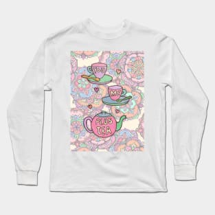 You, me, plus tea. Long Sleeve T-Shirt